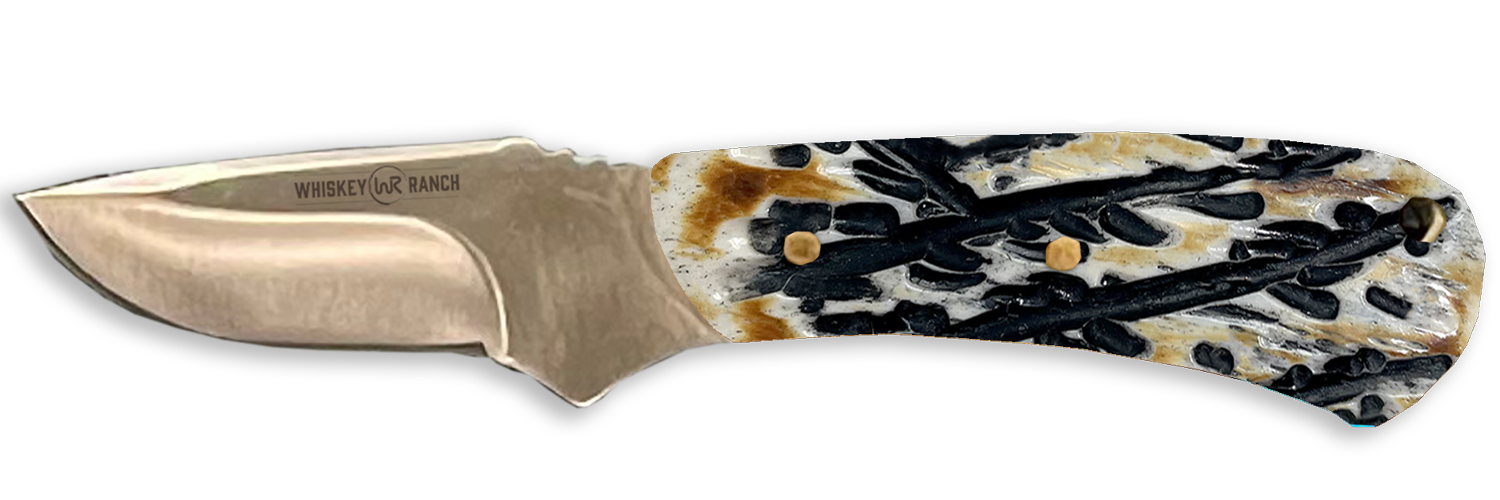 Whiskey Bent Burnt Bone Mini Skinner Knife WB44-16