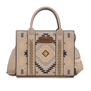 Wrangler Aztec Pattern Print Tote/Crossbody WG2206-8120SKHAKI