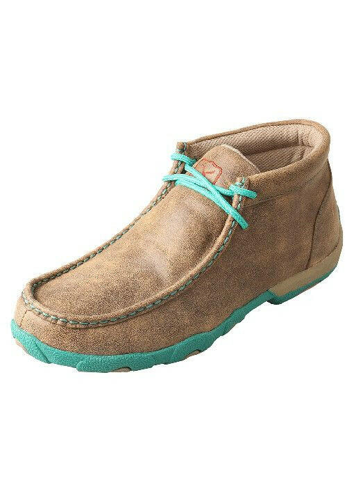 Twisted X Women's Turquoise Driving Moccasin.