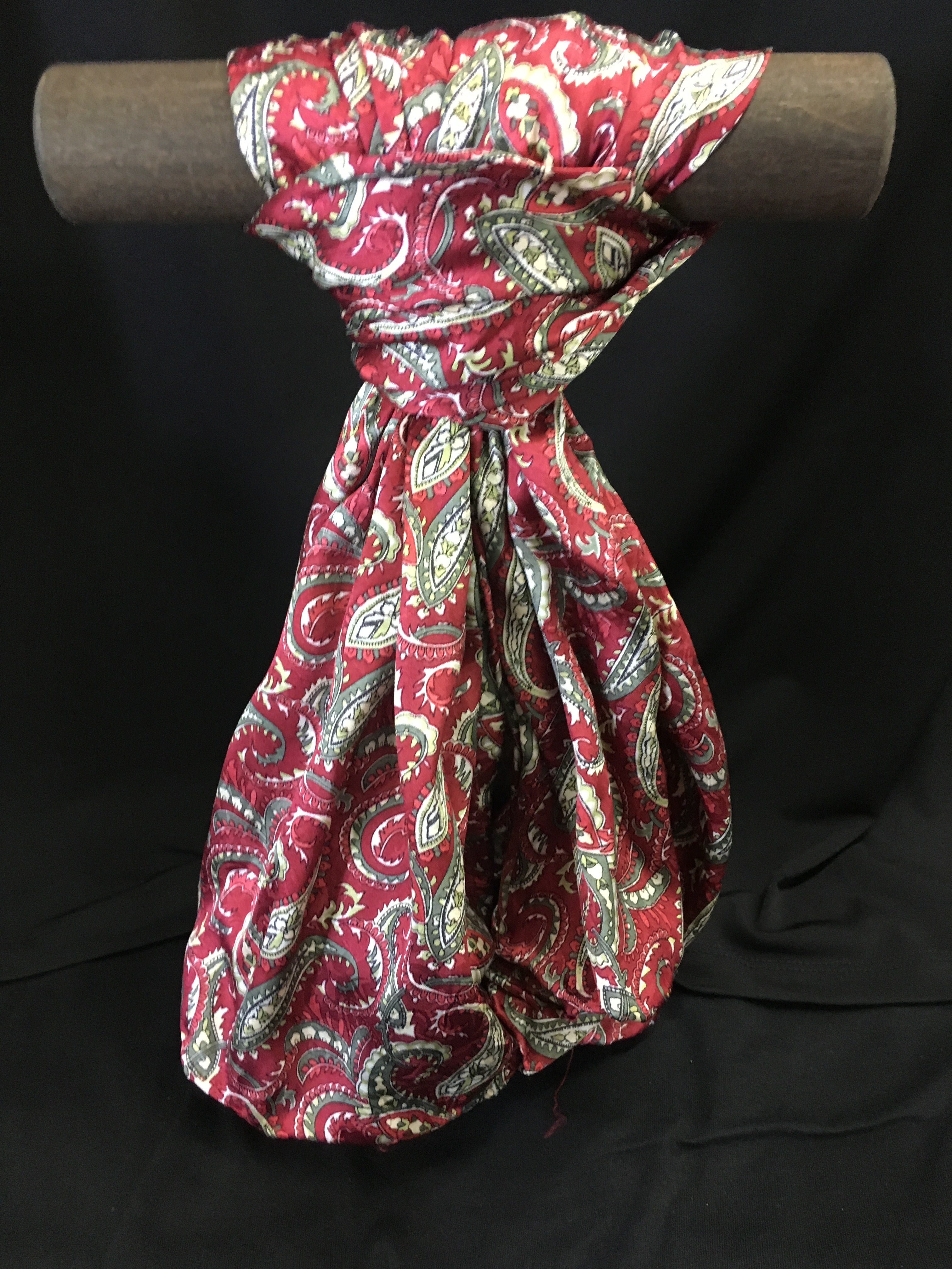 Wyoming Traders Wine Olive Paisley Wild Rag