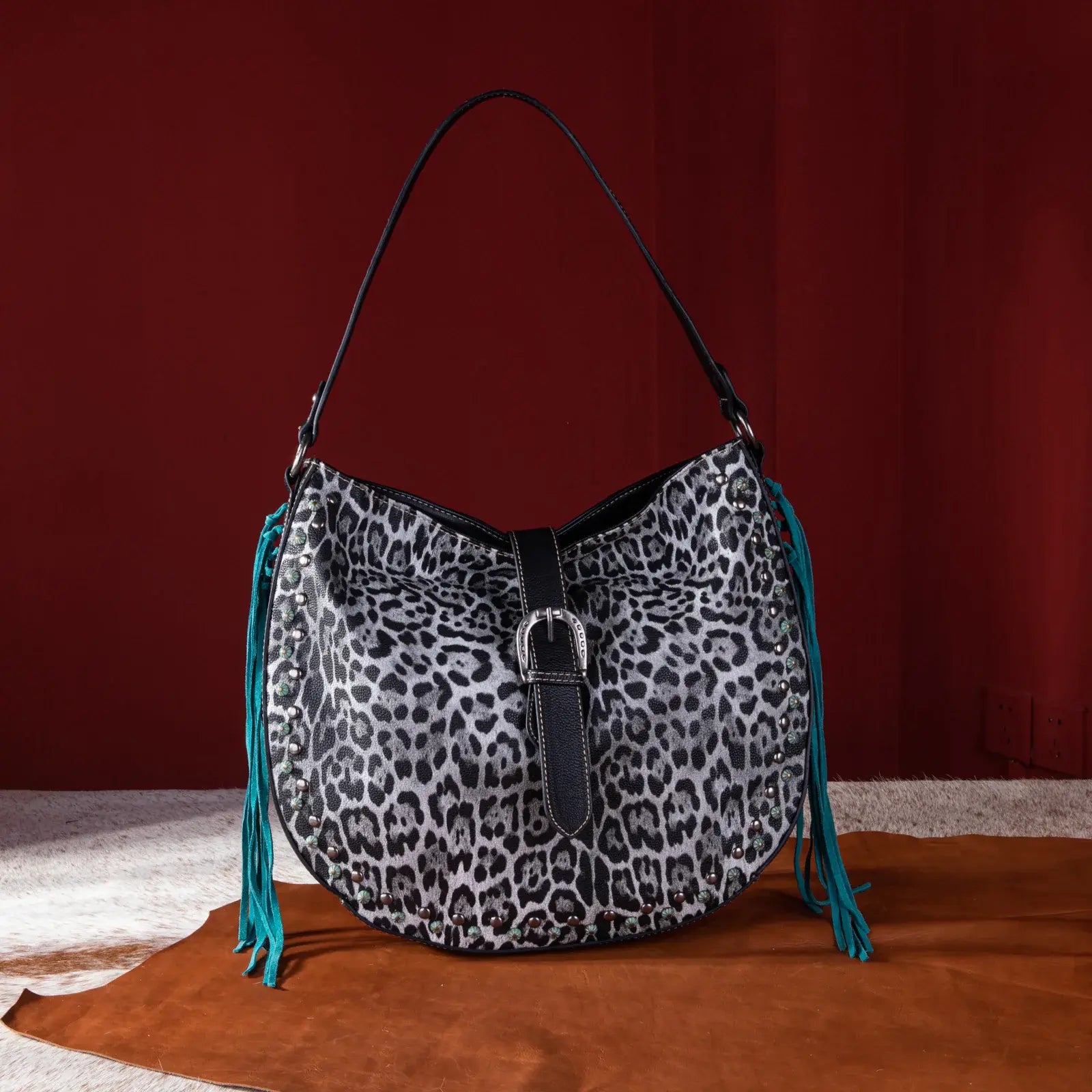 Montana West Leopard Concealed Carry Hobo Bag.