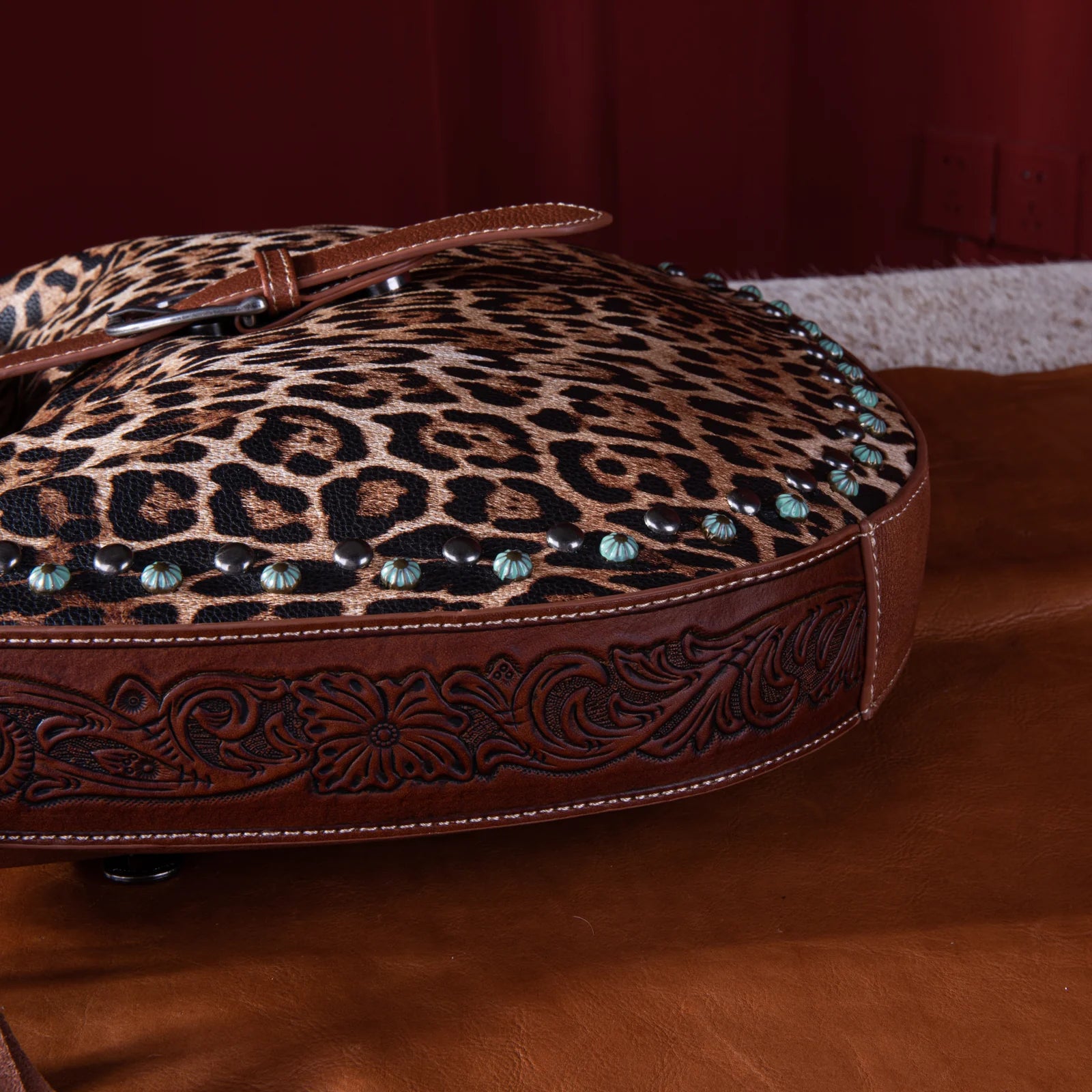 Montana West Leopard Concealed Carry Hobo Bag.