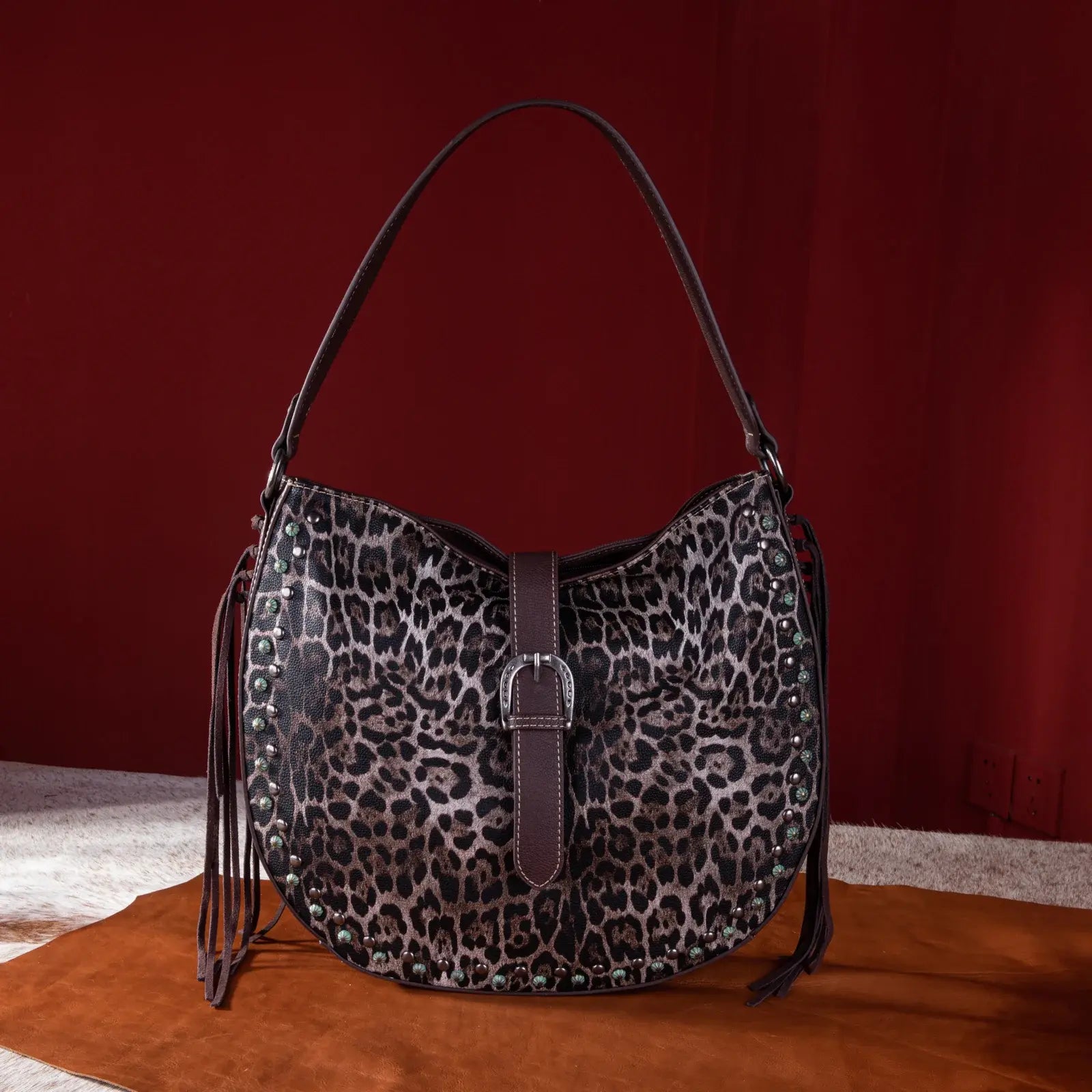 Montana West Leopard Concealed Carry Hobo Bag.