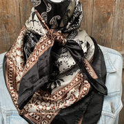 Rodeo Drive 2 Toned Black Paisley Wild Rag WR2559