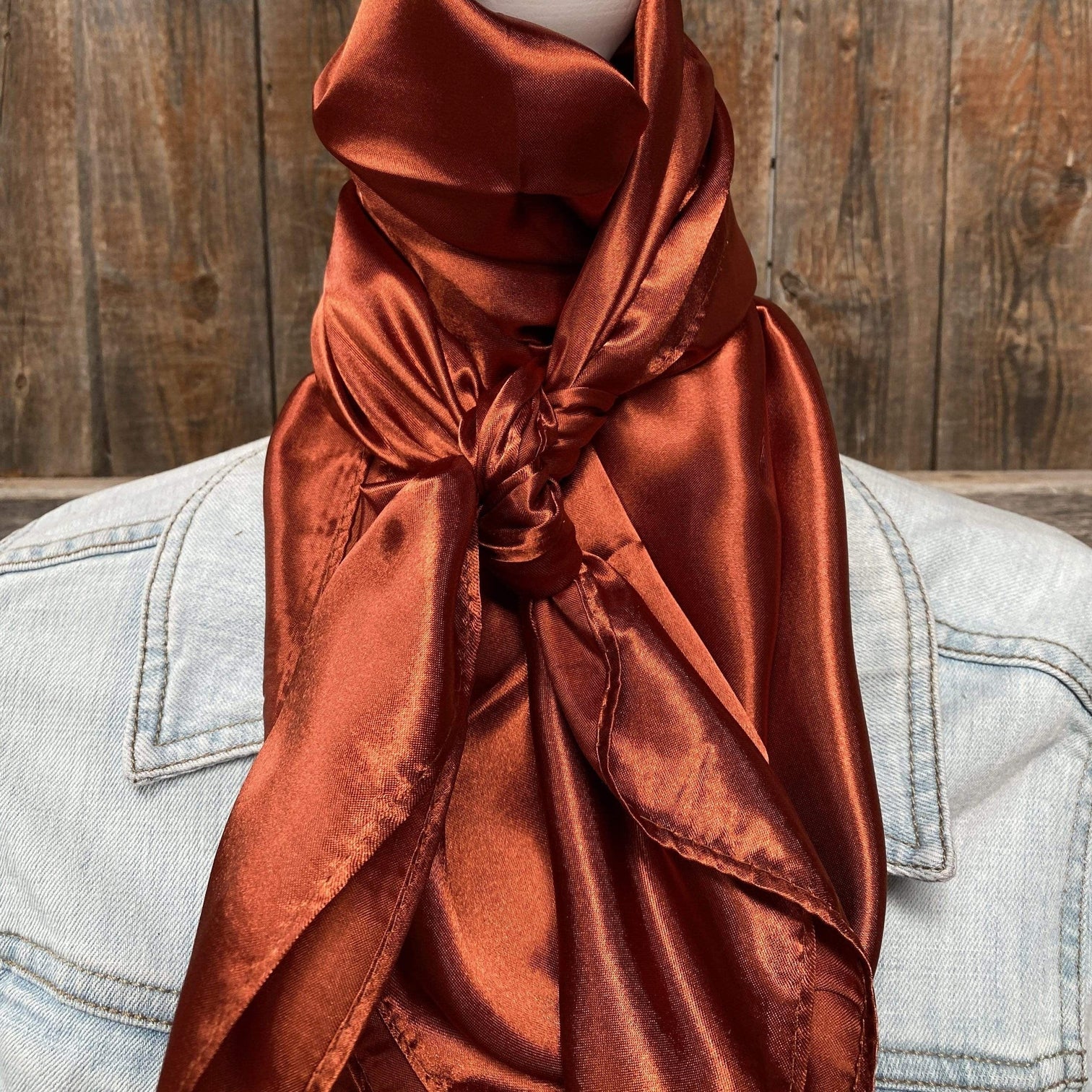 Rodeo Drive Solid Rust Wild Rag WRS16