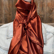 Rodeo Drive Solid Rust Wild Rag WRS16