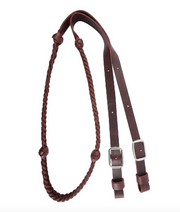 Martin Saddlery Braided 5-Strand Barrel Rein with Knots 7/8" Thick Buckle Ends BR78B5LK
