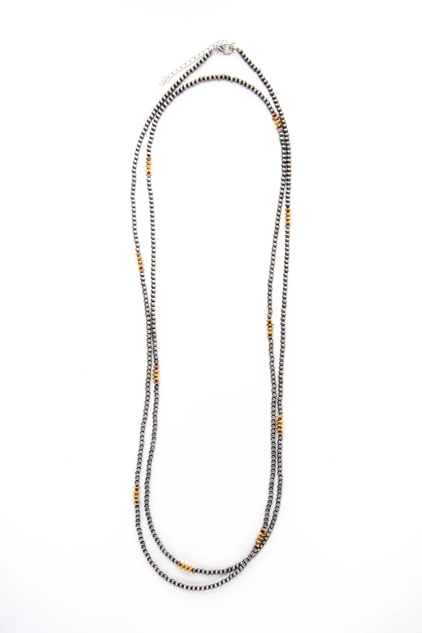 West & Co Dainty Faux Navajo Pearl Necklace N1519T