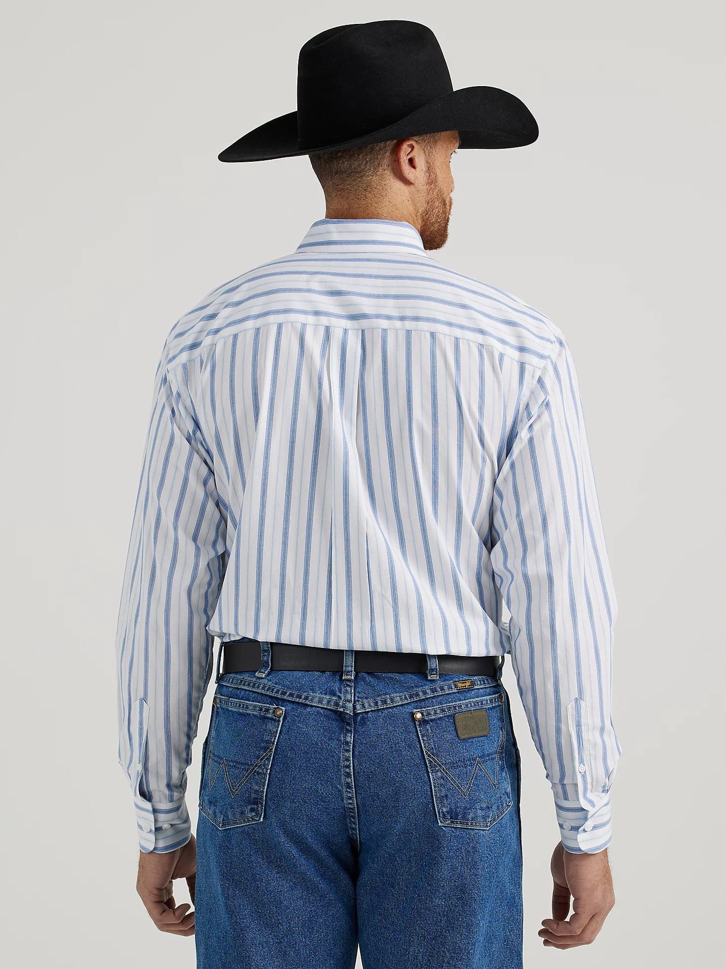 Wrangler Men's George Strait Striped Shirt 112344872 | Corral Western Wear
