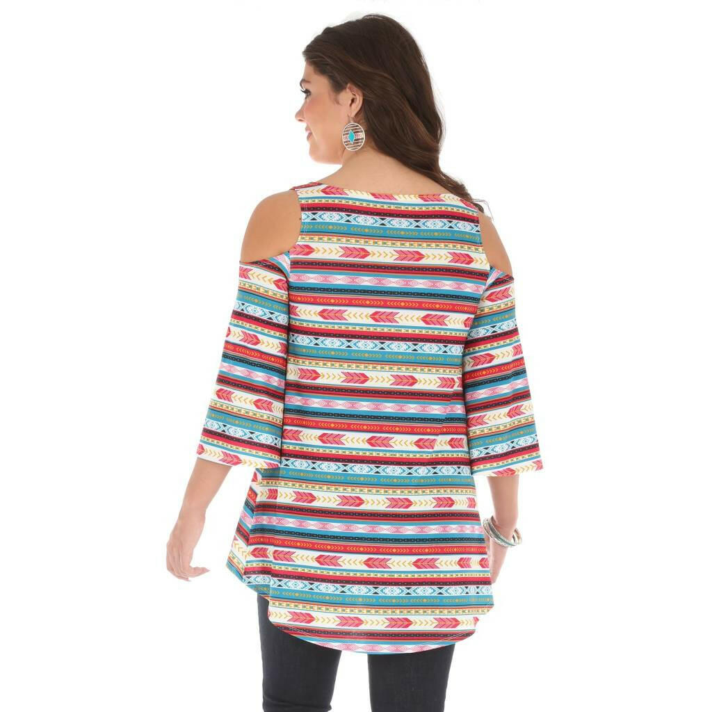 Wrangler Women's Cold Shoulder Shirt Medium.