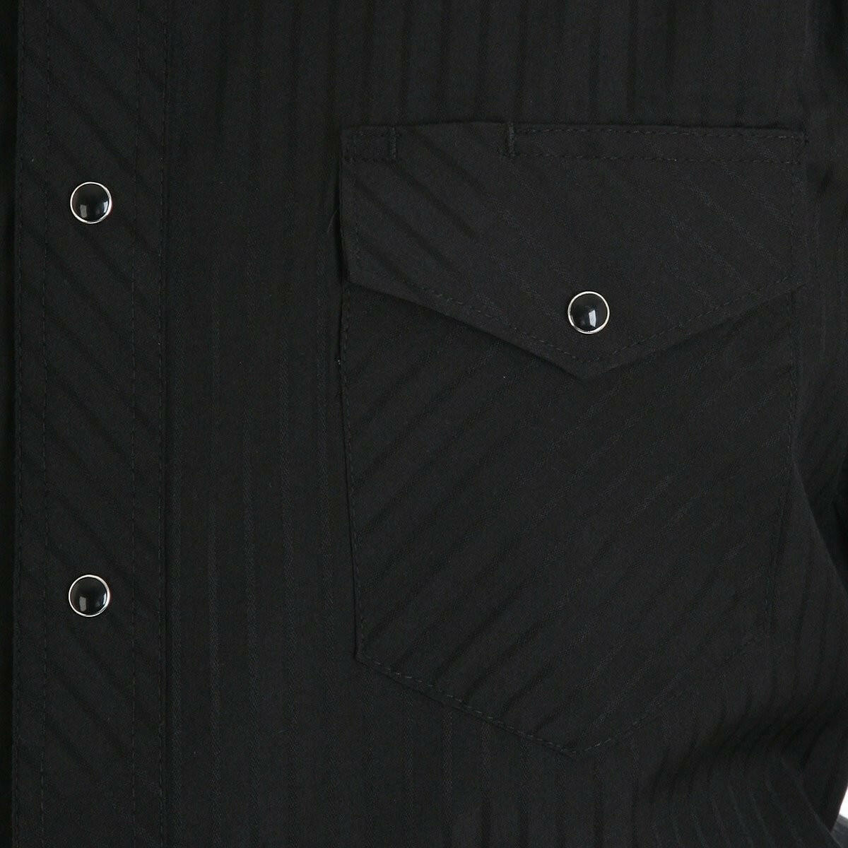 Wrangler Men's Black Pinstripe Shirt 75214BK