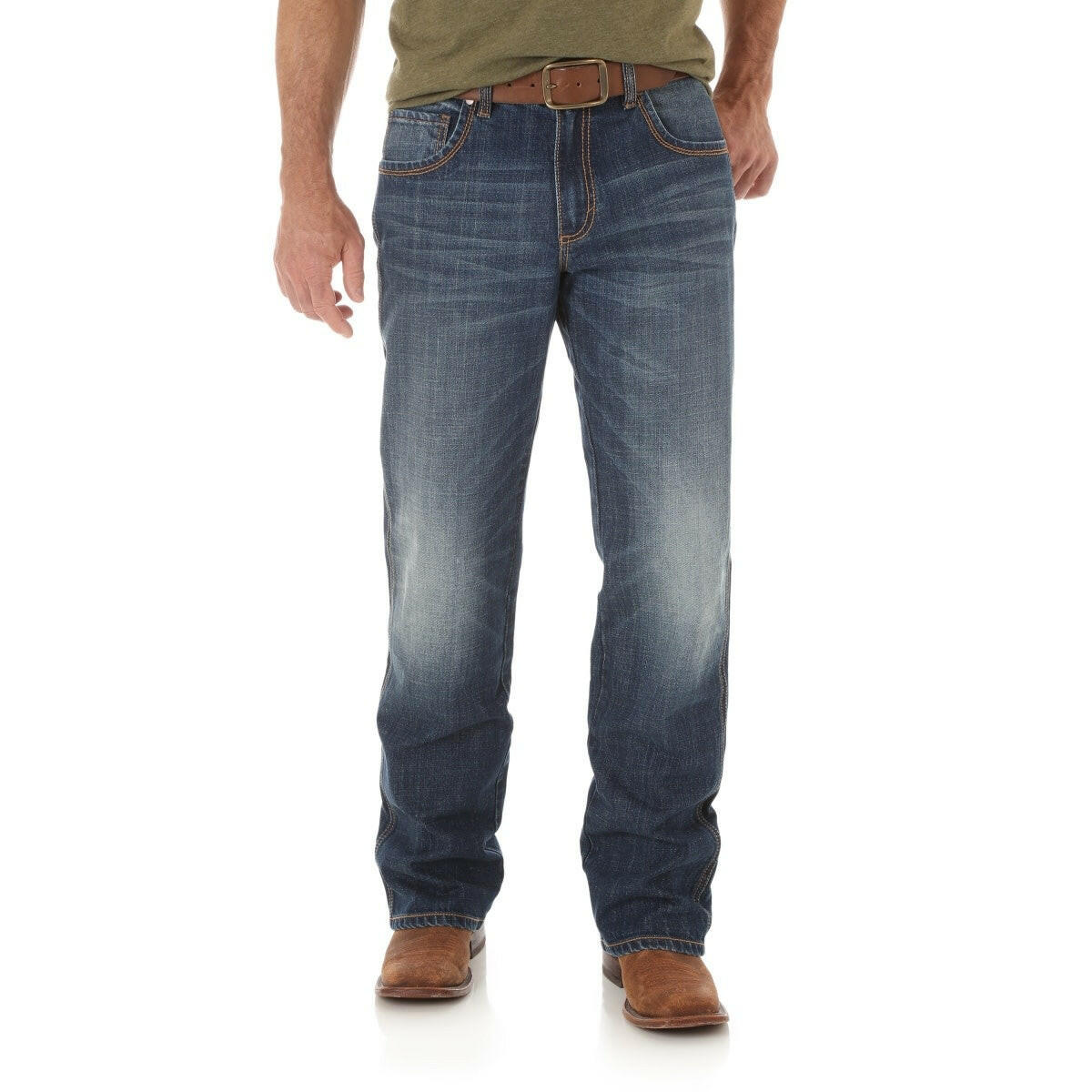 Men's Retro Relaxed Bootcut Jeans.