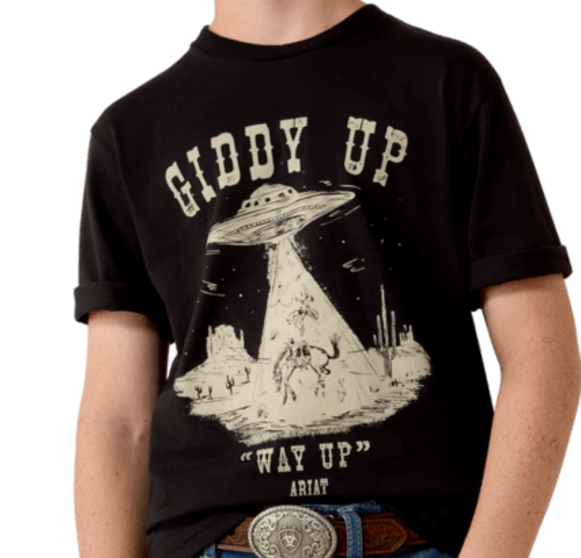 ARIAT BOYS COWBOY WAY UP TEE 10079497.