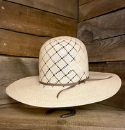 American 5050 4 1/4'' Open Crown Straw Hat 2CAHS