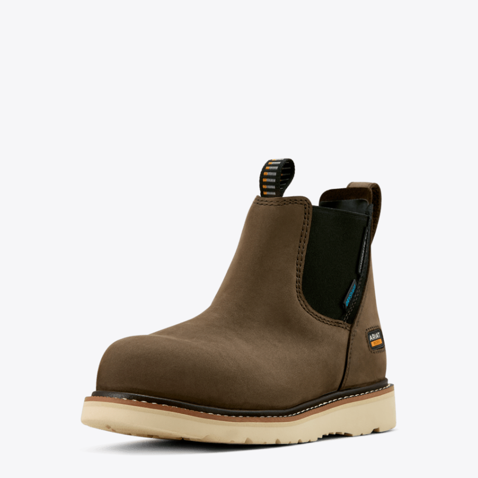 Ariat Women's Rebar Wedge Chelsea Waterproof Composite Toe Work Boot.