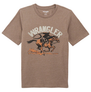 Wrangler Boy's Brindle Heather Lassoing Cowboy Tee 2375846