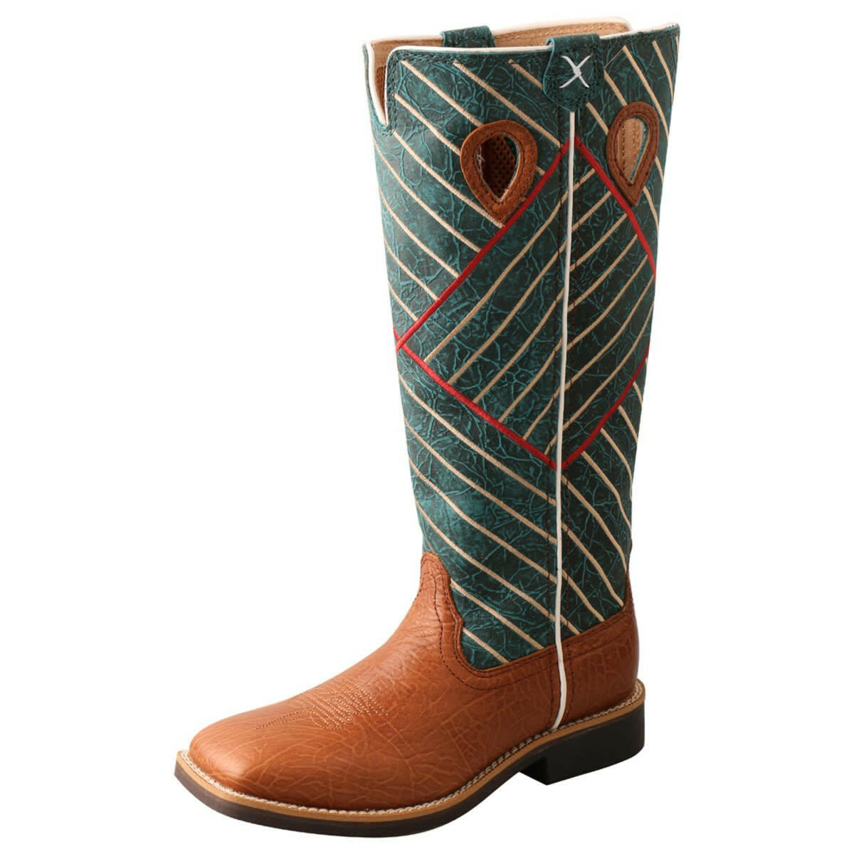 Twisted X Kid's Teal Striped Buckaroo Boot.