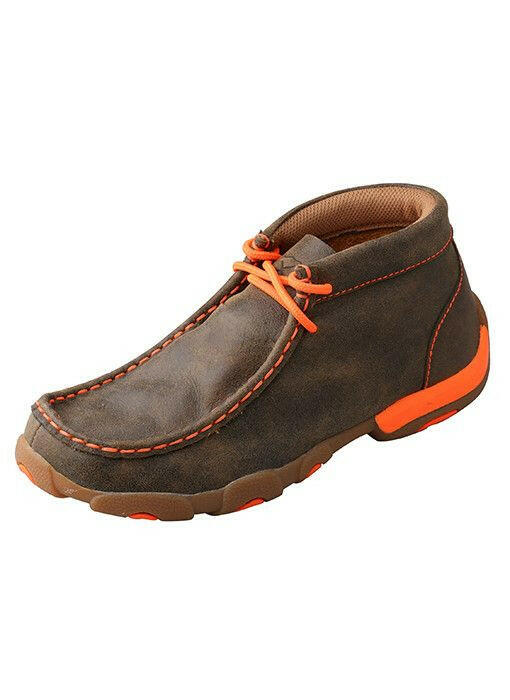 Twisted X Kid's Orange Bomber Driving Moccasin.