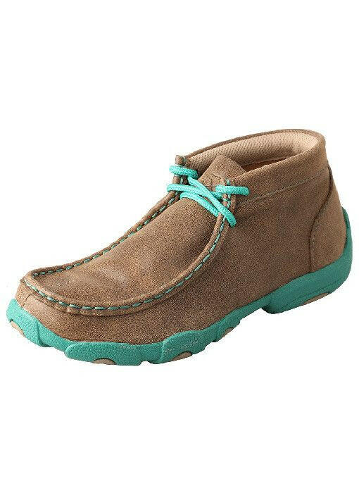 Twisted X Kid's Turquoise Driving Moccasin.
