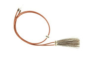 M&F Leather Stampede String with Horsehair Tassels 0295302