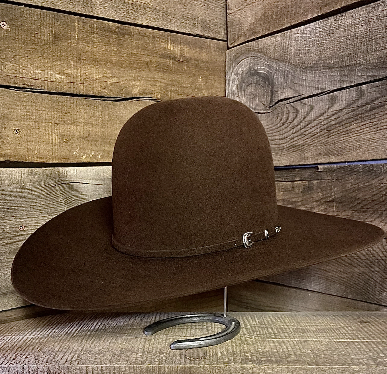 Rodeo King 7X Whiskey Open Crown Hat