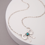 SP Sophia Collection Short Tail Bow Necklace N16982SBTQ.