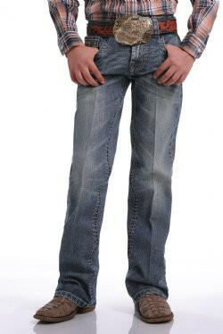 Boys Slim Fit Medium Wash Jean.