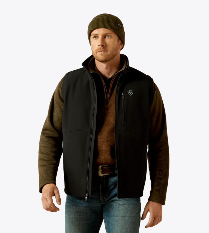 Ariat Men's Black Soft Shell Vest 10062587