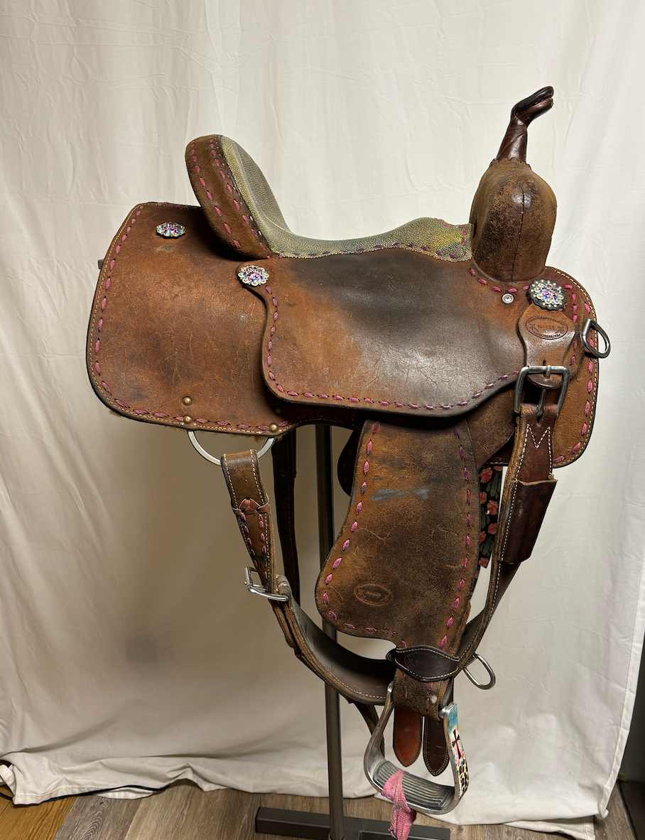 Used 14" Performance Saddle Maker Barrel Saddle